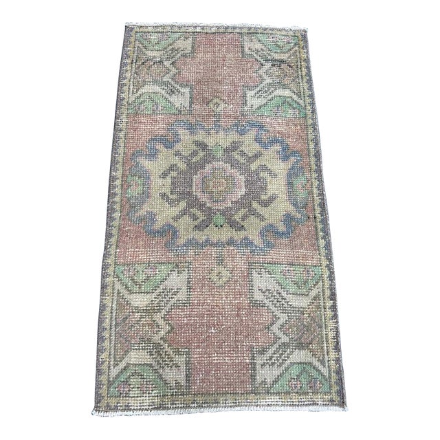Turkish Yastik Rug 1'7" x 2'11" For Sale