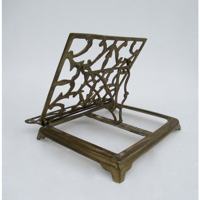 Vintage Ornate Brass Book Holder Chairish