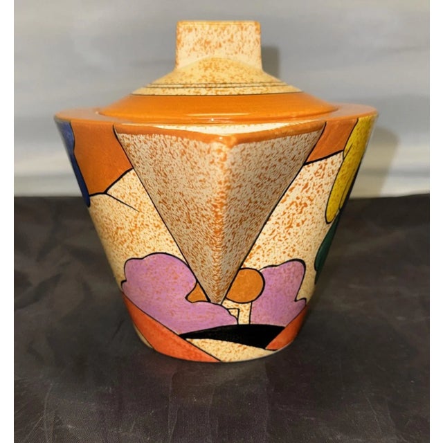 Ceramic Clarice Cliff Bizarre Autumn Trees Teapot Mma 1993 Art Deco Painted Reproduction For Sale - Image 7 of 14