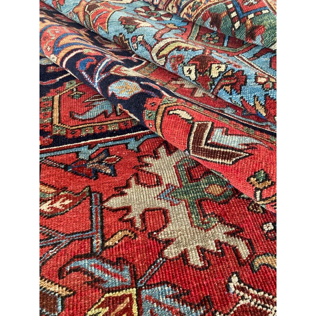 Antique Heriz Rug, 1920s For Sale - Image 16 of 18