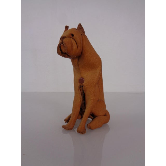 Handmade boxer shorts made of folded leather by Deru Wiesbaden from the 1960s. This piece has an attribution mark, I am...