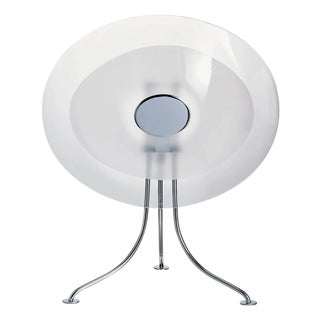 Scudo Carlo Moretti Contemporary Murano Clear Glass Desk or Table Lamp For Sale
