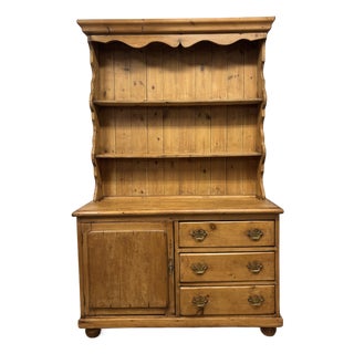 19th Century English Pine Dresser For Sale