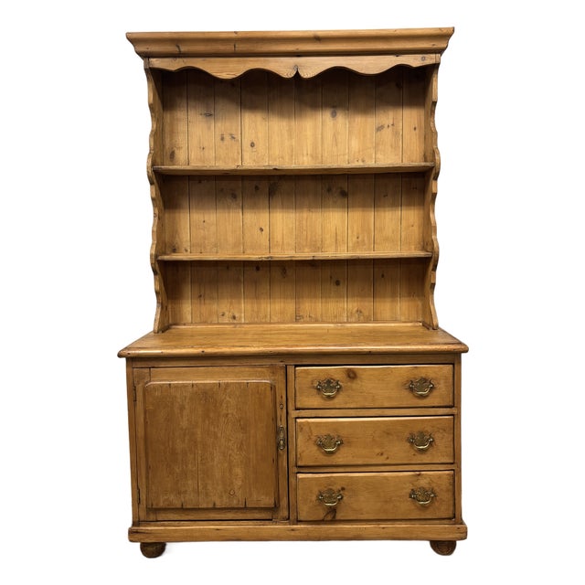 19th Century English Pine Dresser For Sale
