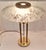 Dimmable Brass-Colored Metal Table Lamp with Glass Shade from TZ-Leuchten, 1980s For Sale - Image 3 of 8