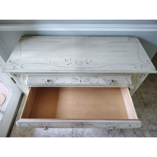2000 - 2009 Ethan Allen Hand Painted Chest of Drawers For Sale - Image 5 of 18