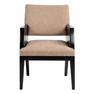 Ebonized Wood Armchair or Side Chair in the Style of Christian Liaigre For Sale