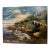 1980s Nehemiah Persoff Oil on Board Painting (Untitled Landscape - Cliffside/Coastal Scene) For Sale