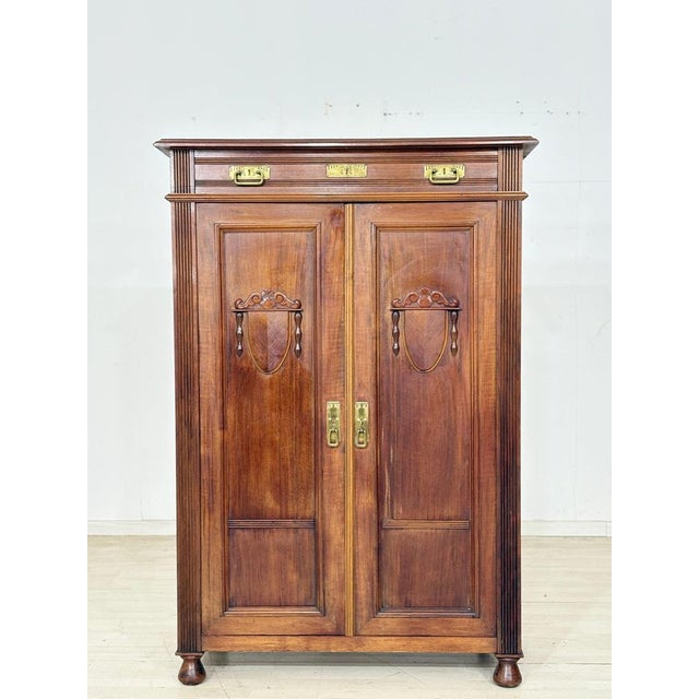 Antique Gründerzeit Vertiko Chest of Drawers, Late 19th Century For Sale - Image 9 of 13