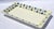 Ceramic 1980s Dansk Italy Ceramic Glazed Blue Checkered Rectangular Serving Platter For Sale - Image 7 of 16