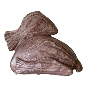 80's John Suazo Pink Alabaster Sculpture