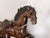 Paint Antique American Folk Art Composition Plaster Horse With Leather Saddle & Horsehair Tail For Sale - Image 7 of 11