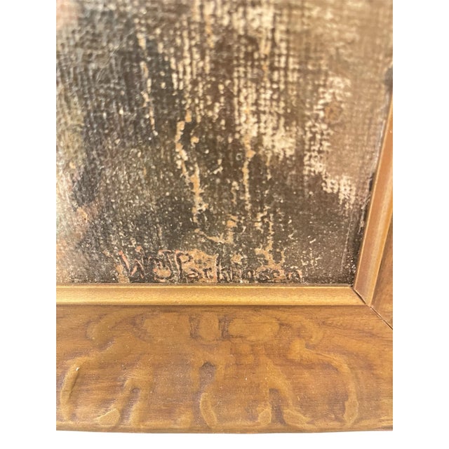 Modern Modernist Male Portrait Oil on Board by Listed Utah Artist For Sale - Image 3 of 3