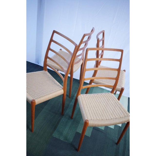 Danish Teak Chairs Model 82 by Niels O. Møller, 1960s, Set of 4 For Sale - Image 12 of 18