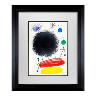 Joan Miro Lithograph Hand Sign Original Limited Edition ~ Vintage 1964 For Sale