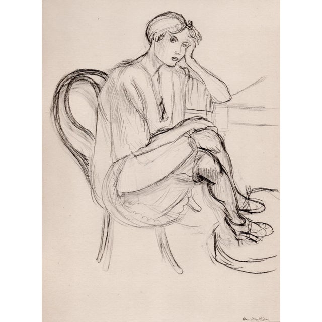 Matisse, Sitting Girl, Original Lithograph, 1920 For Sale - Image 3 of 10
