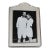 Vintage English Sterling Silver Hallmarked Frame-Velvet Easel Back For Sale