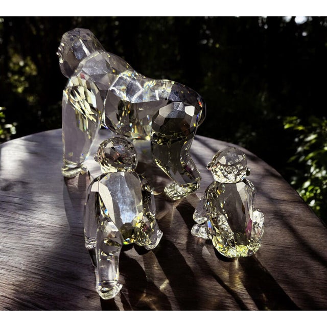 SCS Annual Edition 2009 Gorillas Family from Swarovski, Set of 3 For Sale - Image 3 of 18