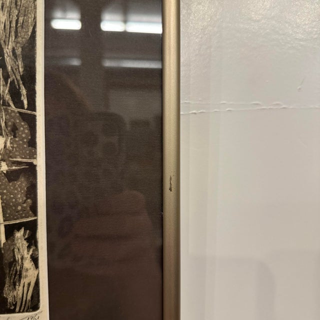 1961 Abstract Studio Proof “Garden” by H Norman Schnepf Block Print For Sale - Image 9 of 12