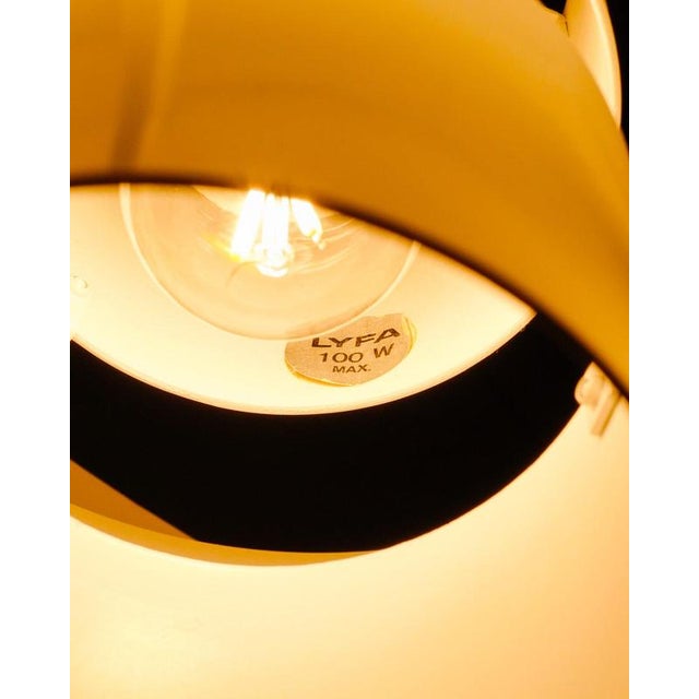 Metal Mid-Century Modern Danish Multi Lite Pendant Light by Louis Weisdorf for Lyfa Denmark, 1960s For Sale - Image 7 of 8