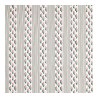 Sanderson Musafir Fabric in Mineral/Coral For Sale
