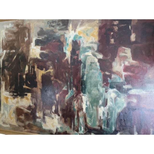 A commanding work, this large-scale oil on canvas, titled PEINTURE, is a striking example of post-war Abstract...