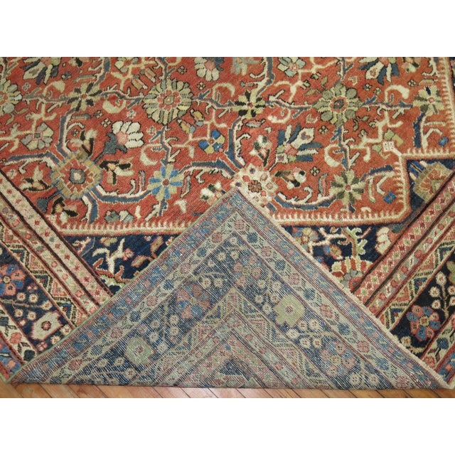 Antique Persian Mahal, 9'8'' X 12'3'' For Sale - Image 9 of 11