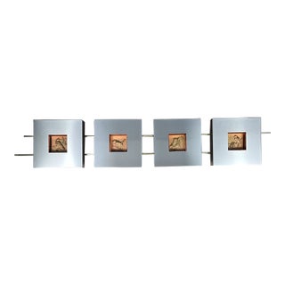 46" Curtis Jere Bird Copper Shadowbox Brutalist Wall Art Sculpture For Sale