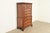 Baker Furniture Company Baker Furniture Historic Charleston Chippendale Carved Mahogany and Burl Wood Eleven-Drawer Highboy Dresser For Sale - Image 4 of 14