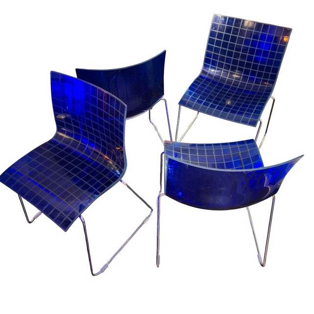 The four X3 chairs by Mario Maran for Knoll Studio are a true collector's item. Designed by Mario Maran for Knoll in the...