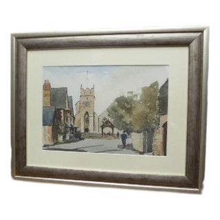 Ronald Birch, Freshwater Village Landscape, 1975, Watercolour For Sale