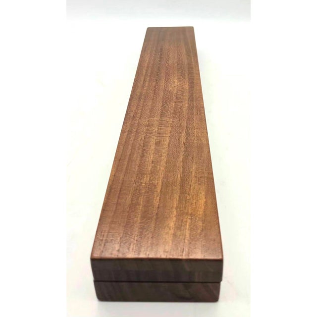 Offered is a 1960s rather rare and scarce solid Teak wood jewelry, dresser, or trinket box originally designed by Jens...