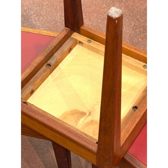 French Modern Stacking Tables in the Style of Jacques Adnet France Circa 1960s For Sale - Image 9 of 11