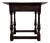 Antique English Carved Oak Side Table For Sale