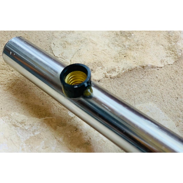 Chrome Rare Mid-Century Modern ‘Lightolier’ 6 Bulb Vintage Chrome Finish Light Fixture For Sale - Image 8 of 11