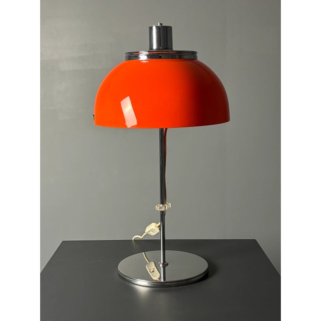 Mid-Century Space Age Faro Table Lamp by Luigi Massoni for Guzzini, 1970s For Sale - Image 14 of 15