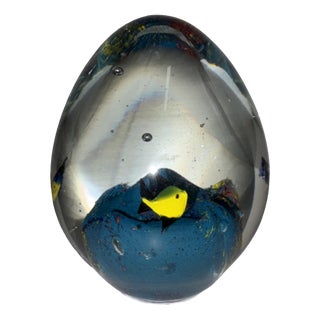 Vintage Murano Glass Paperweight, 1950 For Sale