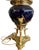 Antique Mid 19th Century Ink Blue Oil Lamps, Electrified - A Pair For Sale - Image 10 of 15