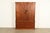 Kittinger Georgian Carved Mahogany Lighted Breakfront Bookcase Cabinet, Circa 1960s For Sale - Image 10 of 11