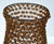 Set 2 Vintage Decorative Amber Gemstone Beaded Lattice Hourglass Shaped Candle Holders For Sale - Image 9 of 15
