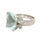 Early 21st Century 8.11 Carat Aquamarine Diamond 18k White Gold Ring, Size 7.25 For Sale - Image 5 of 6