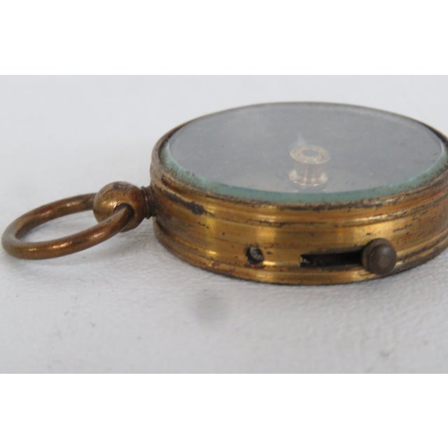 Early 20th Century Metal Pocket Compass Made in France Early 20th Century Boussole 4490b For Sale - Image 5 of 11