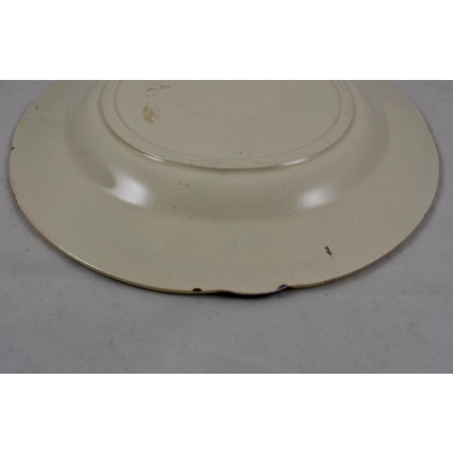 Asparagus Longchamp Terre De Fer Art Nouveau Asparagus Plate For Sale - Image 8 of 9