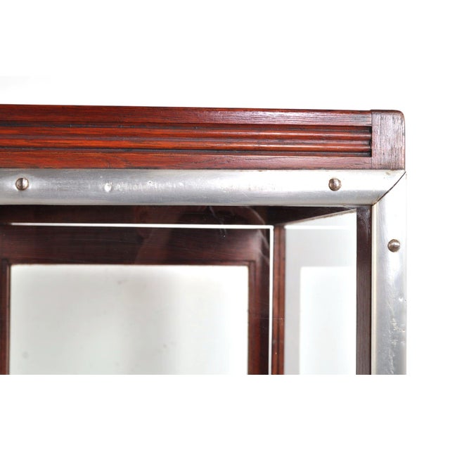 Vintage Shop Display Cabinet in Oak, 1940s For Sale - Image 6 of 8