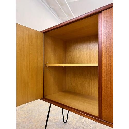 Teak Sideboard on Hairpin Legs from RT ​​möbel For Sale - Image 3 of 11