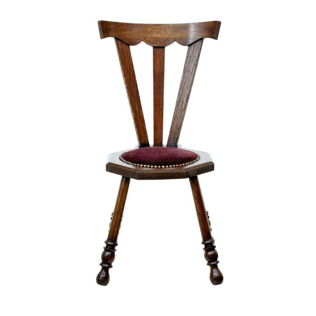 Early 20th Century Oak Arts and Crafts Childs Chair, 1920s For Sale - Image 3 of 6