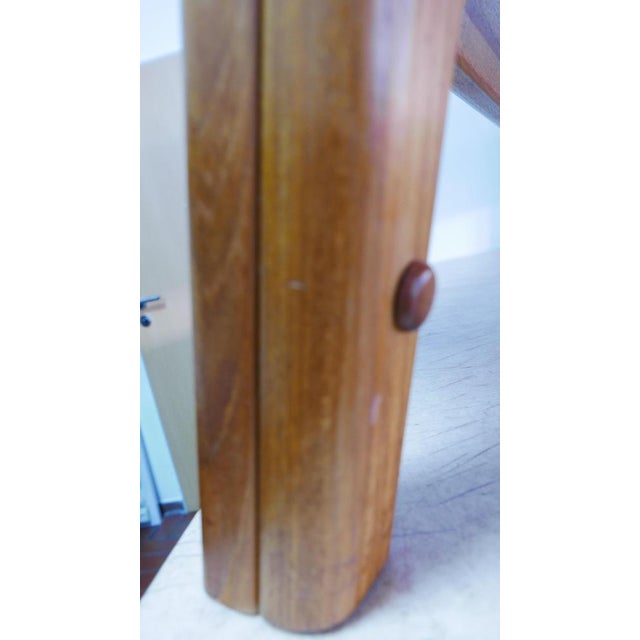 Large Danish Three-Seater Sofa in Teak and Wool from Poul Jeppesens Møbelfabrik, 1970s For Sale - Image 10 of 15