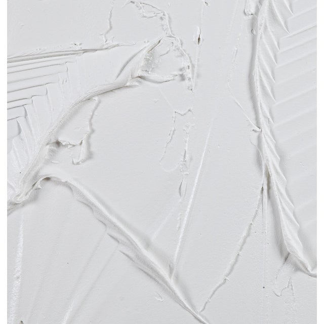 Modern Textural Monochromatic Painting by Michael Allen For Sale - Image 4 of 4