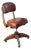 Early 20th Century Gunlocke Vintage Office Swivel Chair For Sale