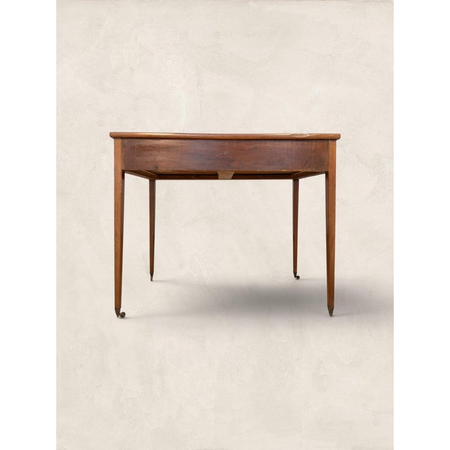 Late 19th Century English Victorian Mahogany Two-Drawer Writing Table For Sale In Tampa - Image 6 of 6
